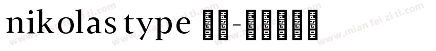nikolas type 字体字体转换